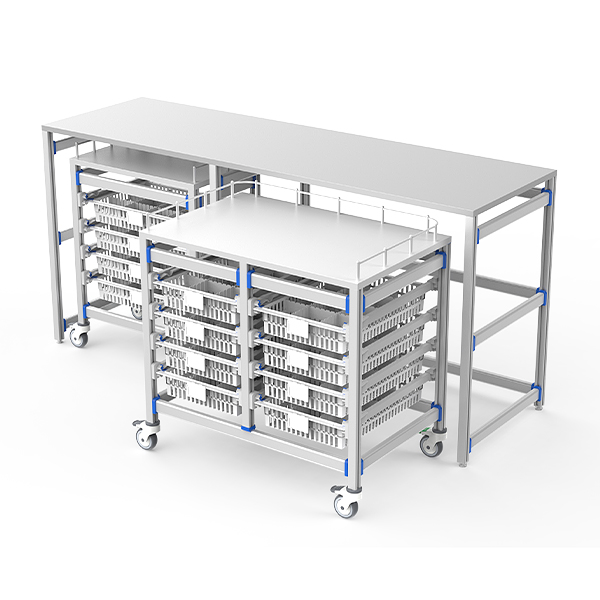 FG-PW-60/40/4F/02 Modular Supply Cart Workstation