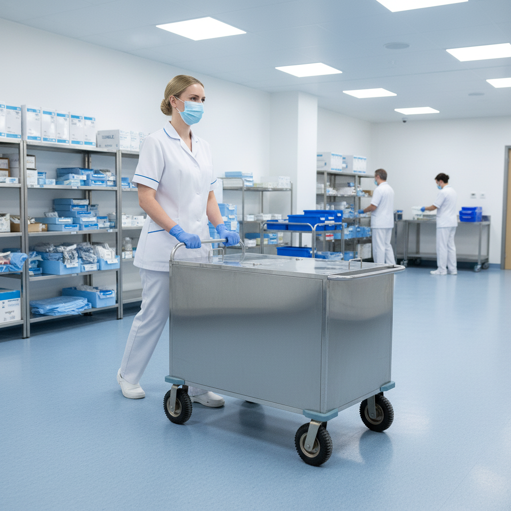 B18 Stainless Steel Sterile Trolley