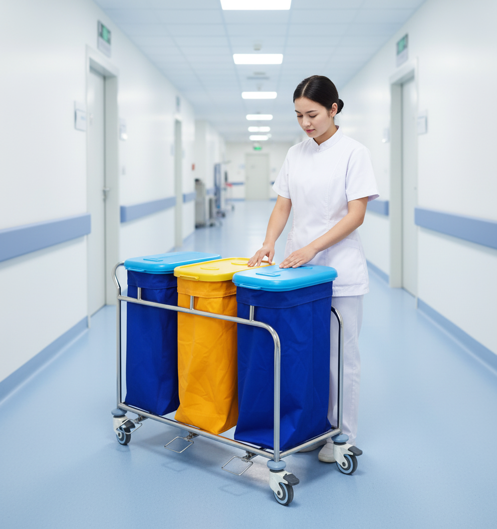 B23 Hospital Soiled Utility Cart
