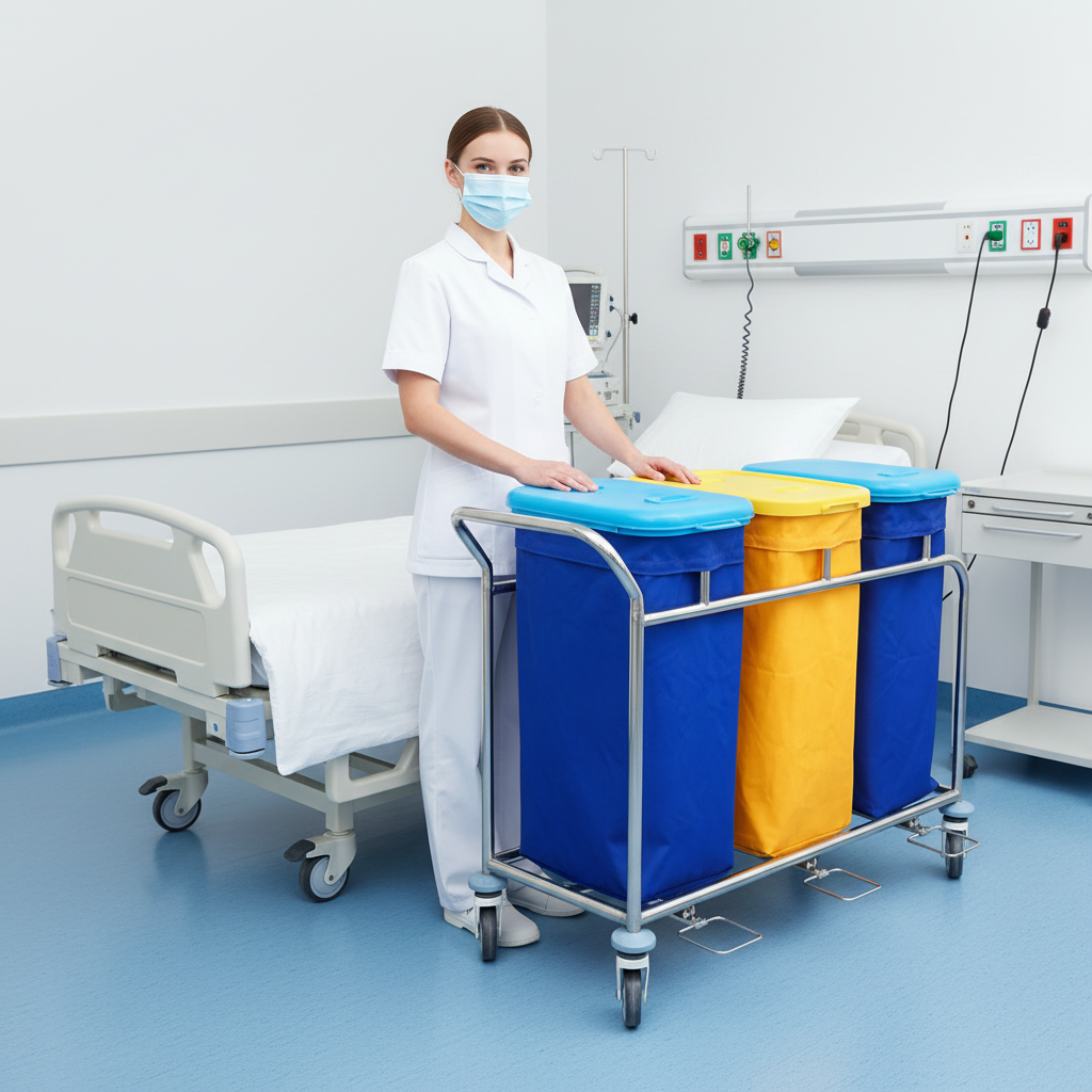 B23 Hospital Soiled Utility Cart