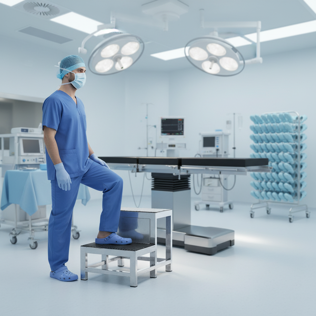 E11 Medical Stainless Steel Step Stool