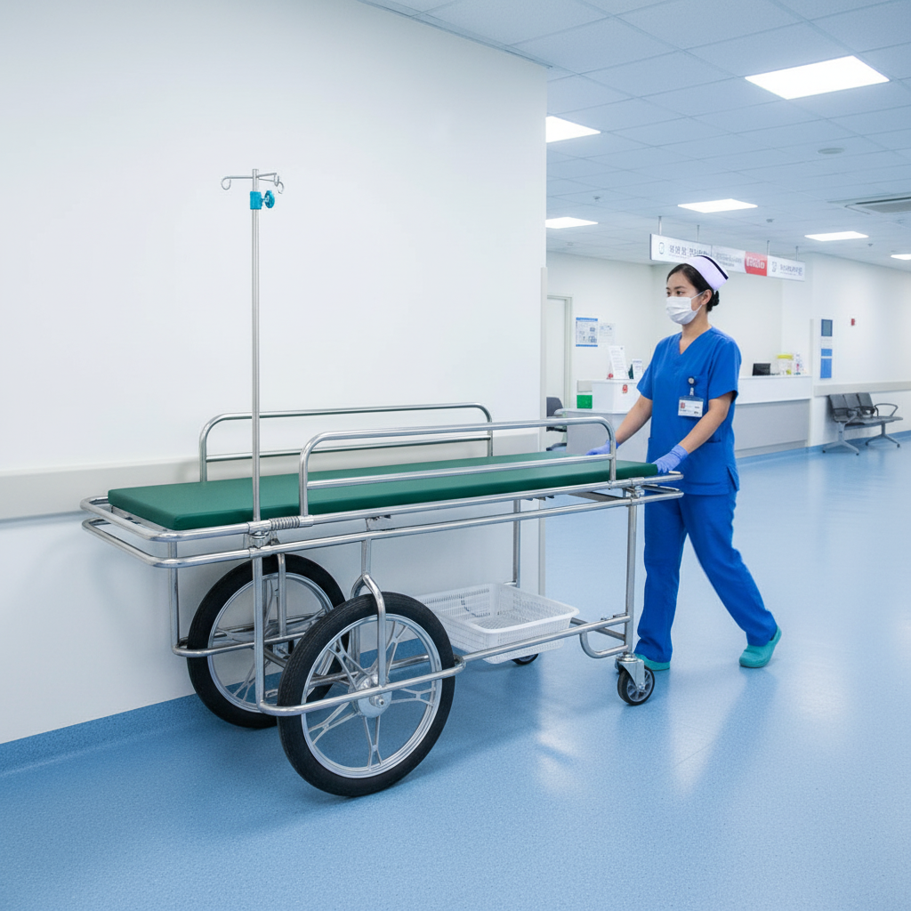 B01 Stainless Steel Stretcher Cart