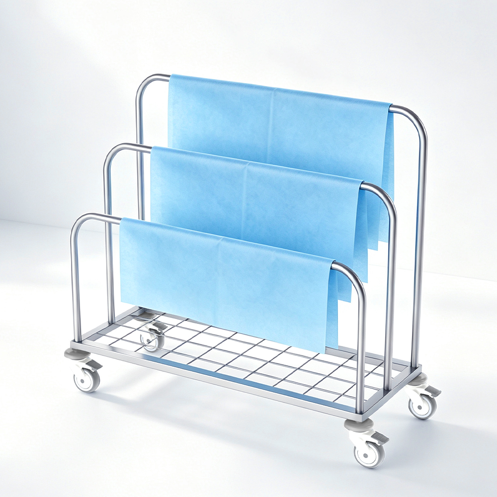 B28 Stainless Steel Paper-Dispenser Trolley