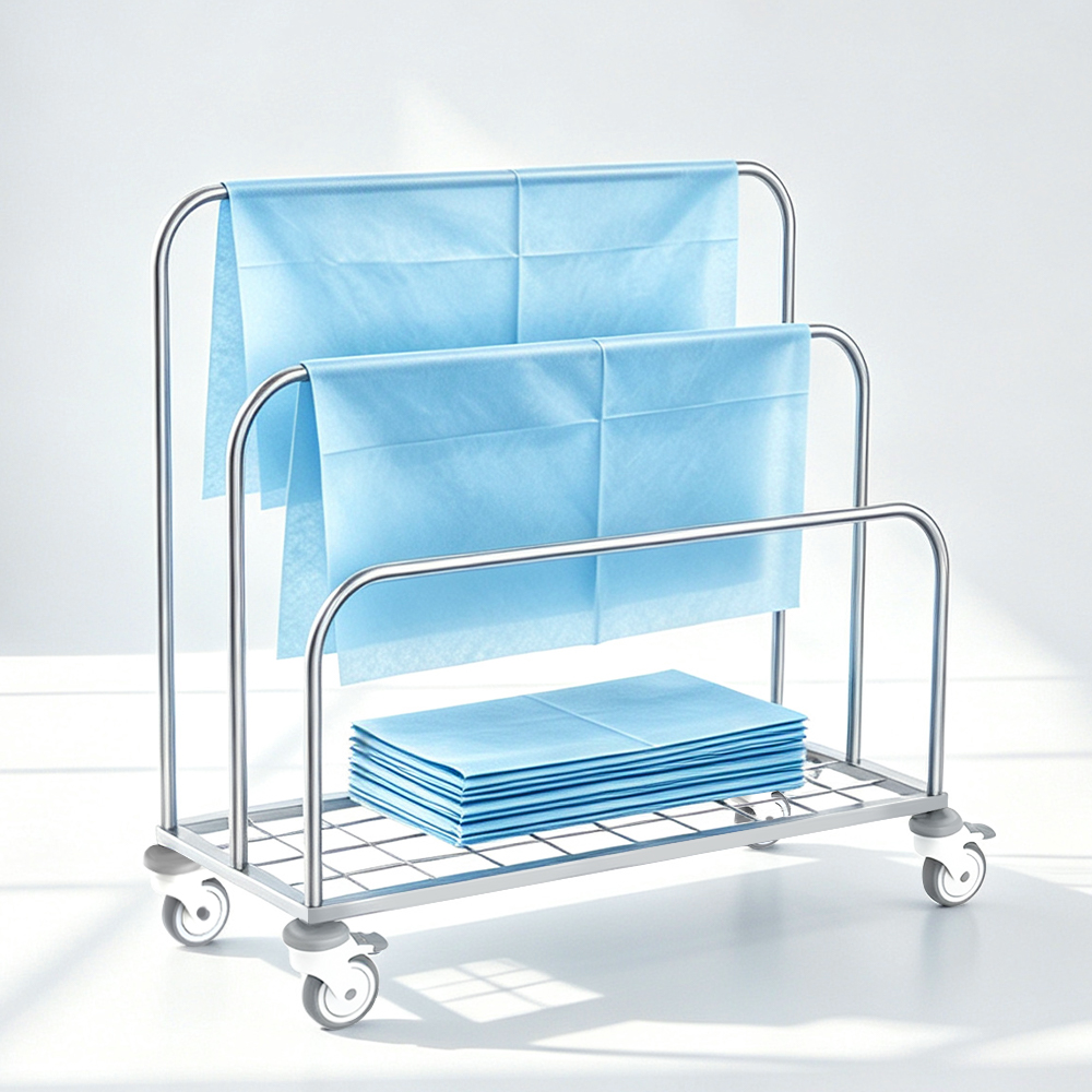 B28 Stainless Steel Paper-Dispenser Trolley