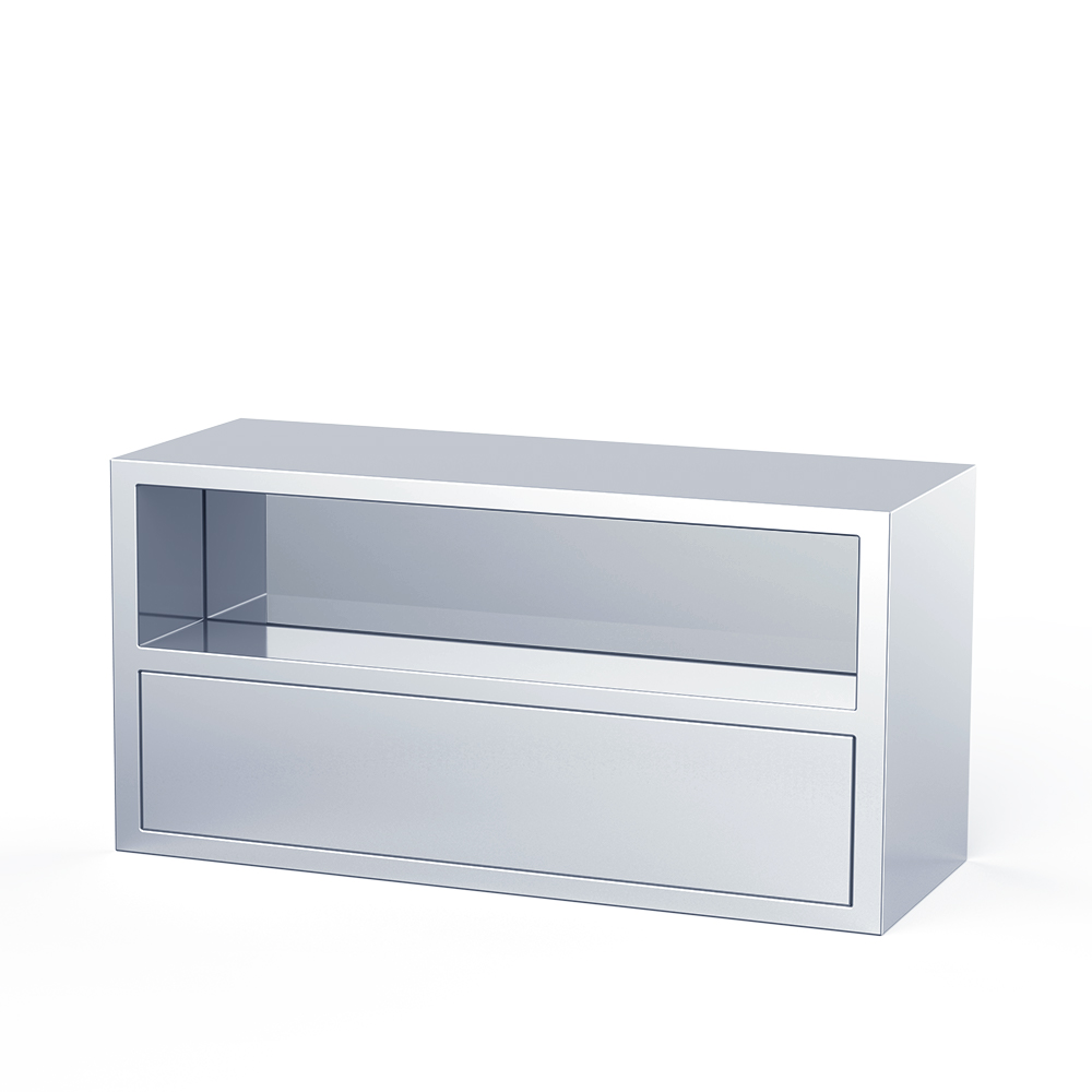 D12 Stainless Steel Sitting Shoe Cabinet