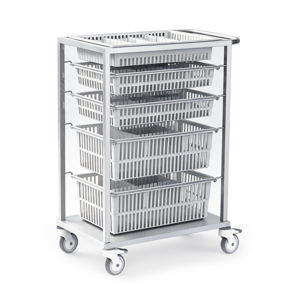 B41 Stainless Steel Basket Trolley