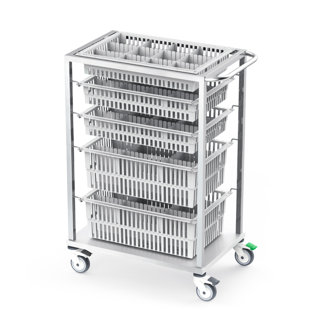 B41 Stainless Steel Basket Trolley