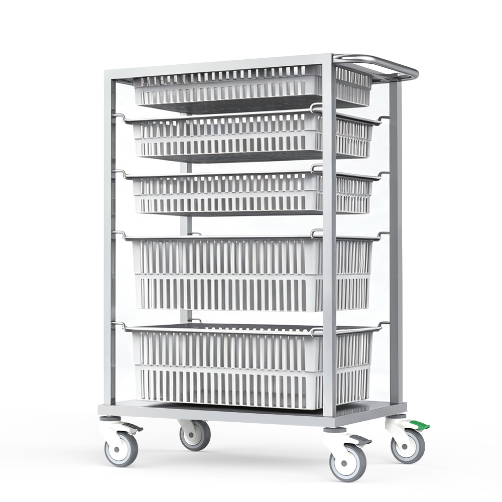 B41 Stainless Steel Basket Trolley