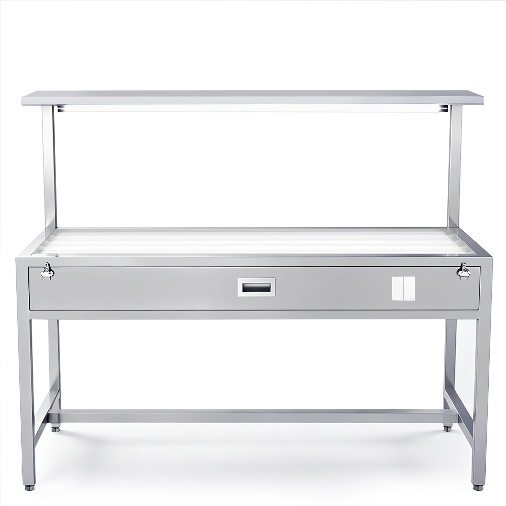 D17B Stainless Steel Workbench with Light