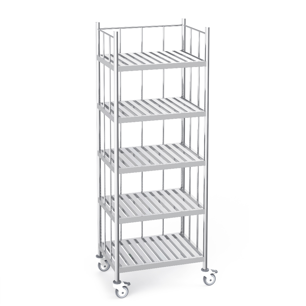 B30B Stainless Steel Basket Transfer Trolley